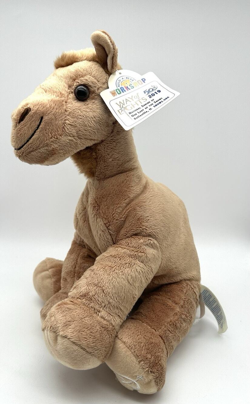 Build A Bear Camel Plush Way Of Lights Tan 15" BABW Stuffed Animal 2019 With Tag